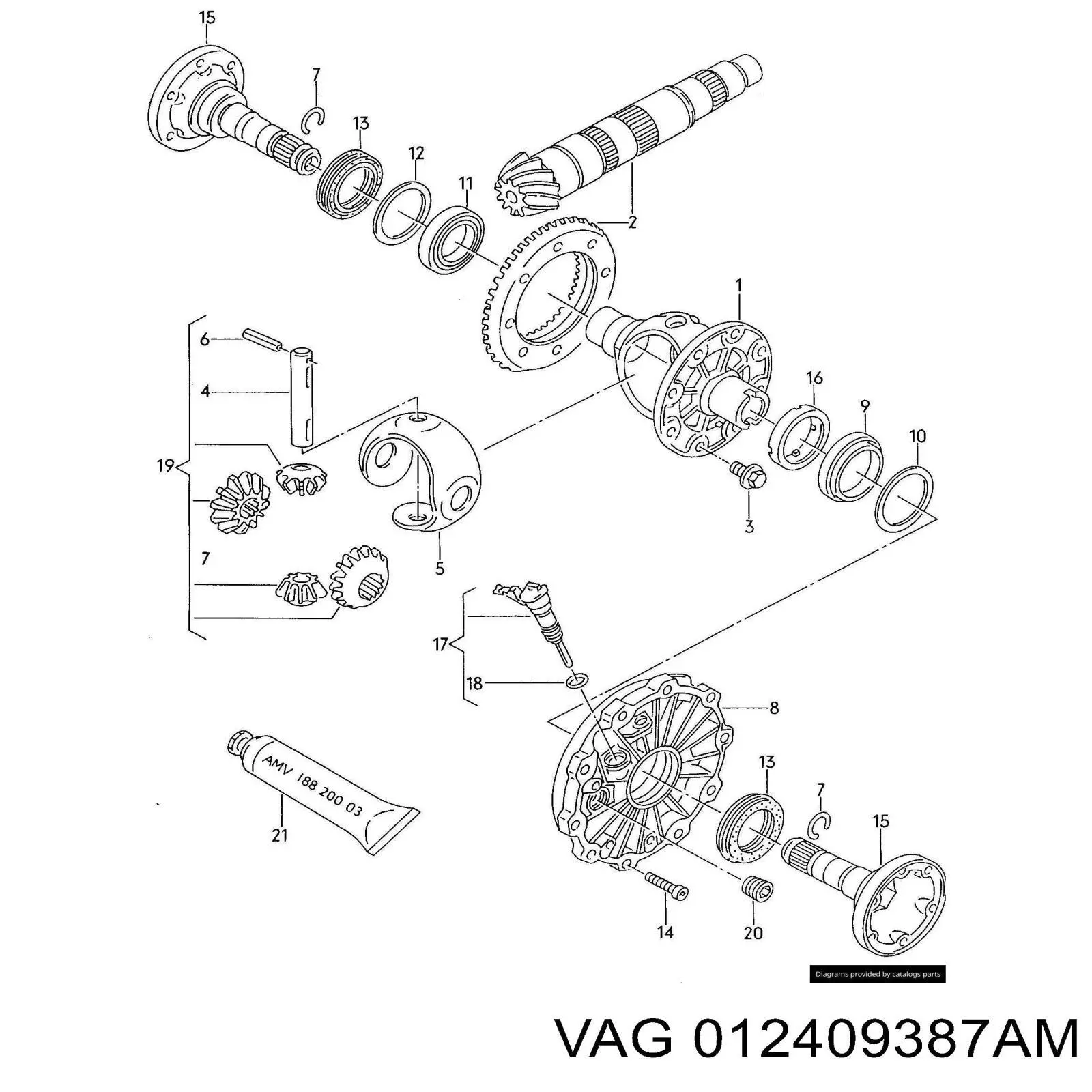  VAG 012409387AM цена, от 0.19 USD