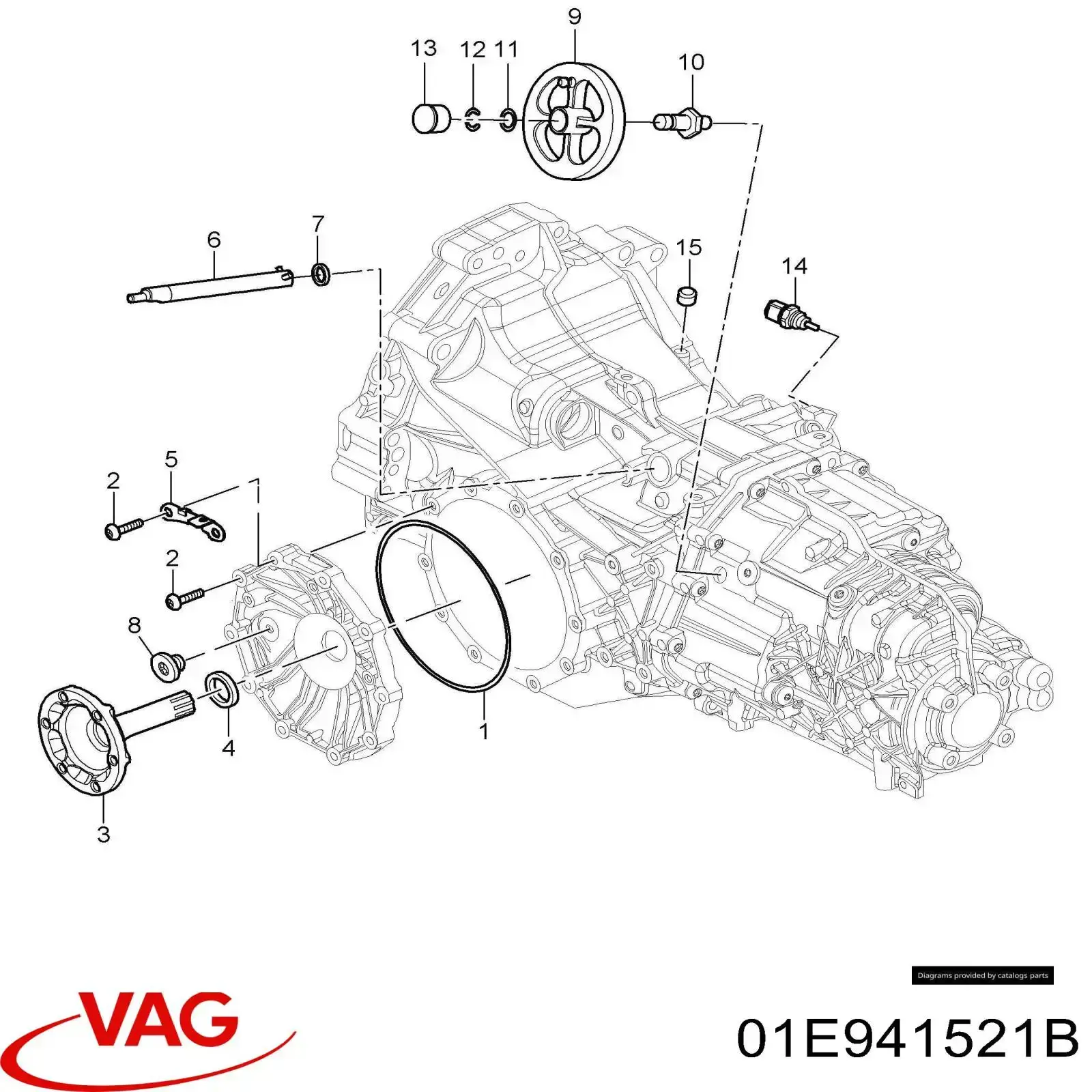 01E941521B VAG Датчик включения фонарей заднего хода