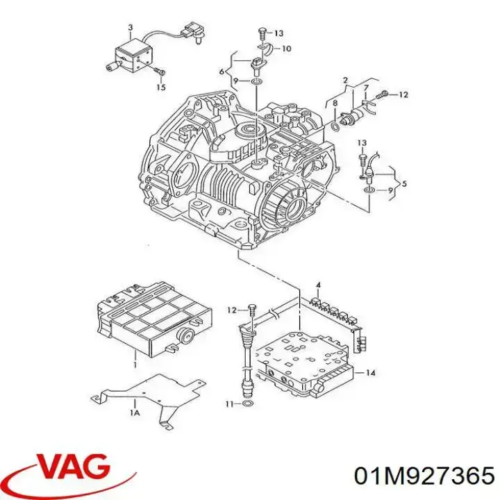 Жгут проводов АКПП VAG 01M927365 цена, от 62.06 USD