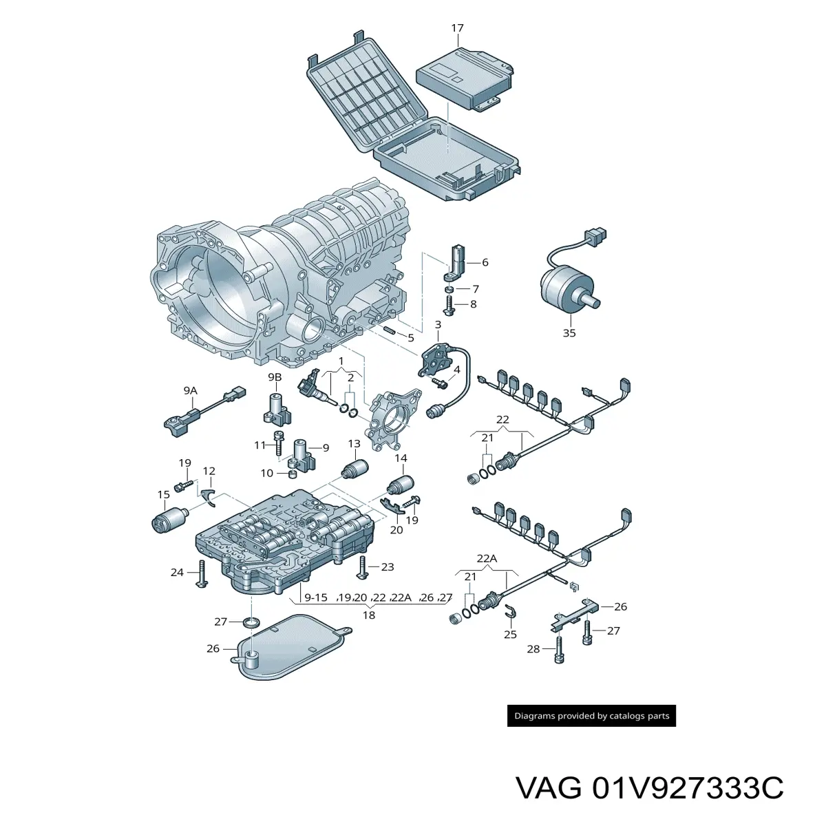 Регулятор давления масла АКПП на Volkswagen Phaeton 3D2