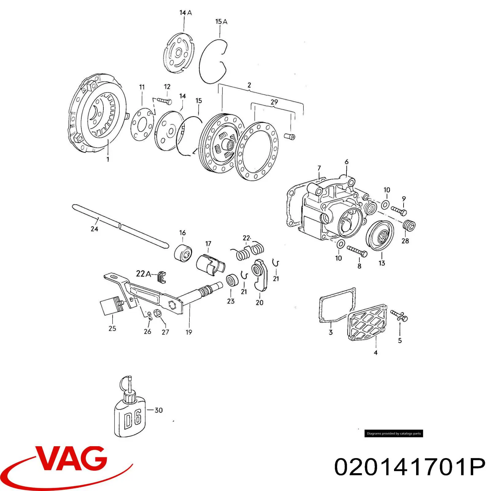 Вилка сцепления VAG 020141701P цена, от 21.05 USD