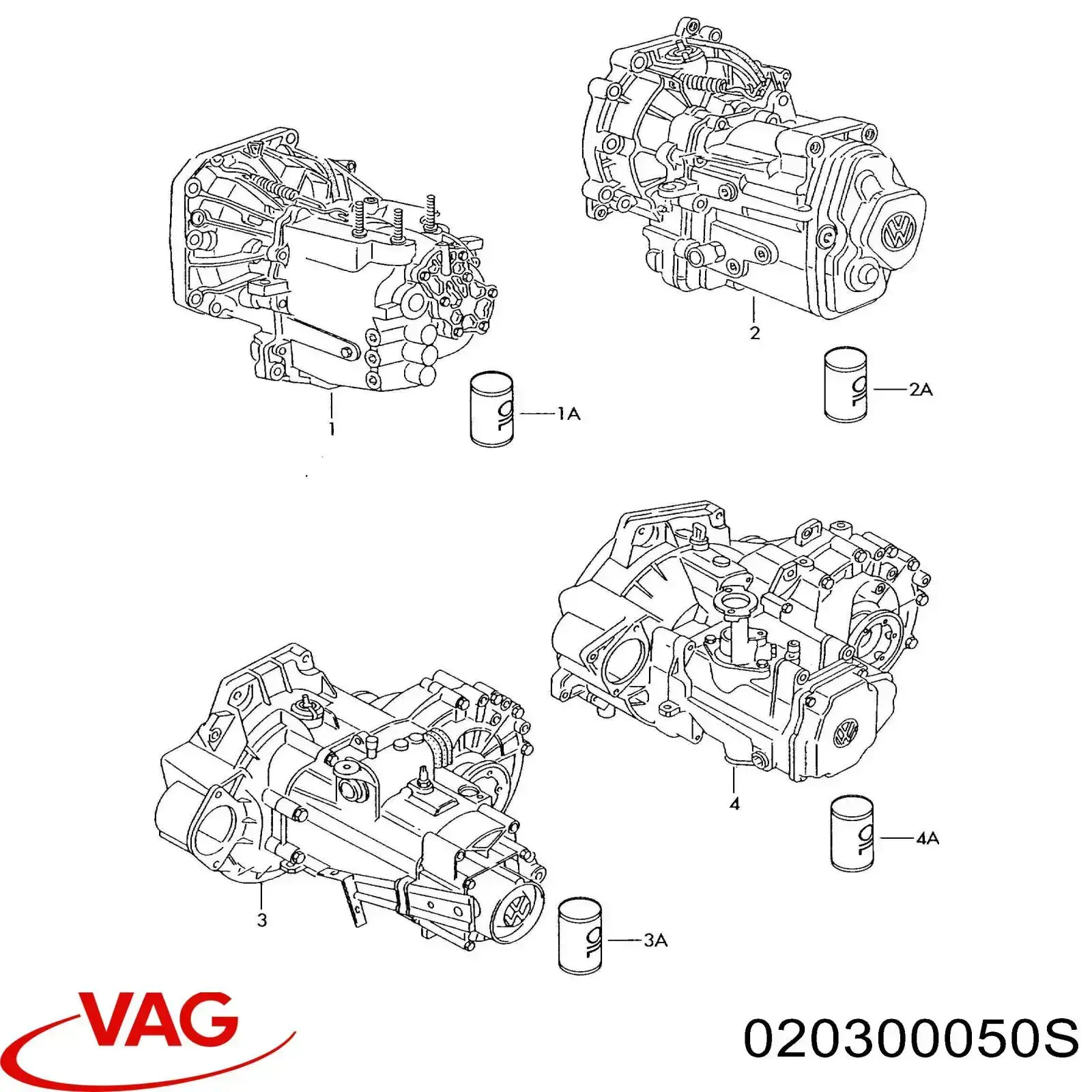 020300050S VAG КПП в сборе