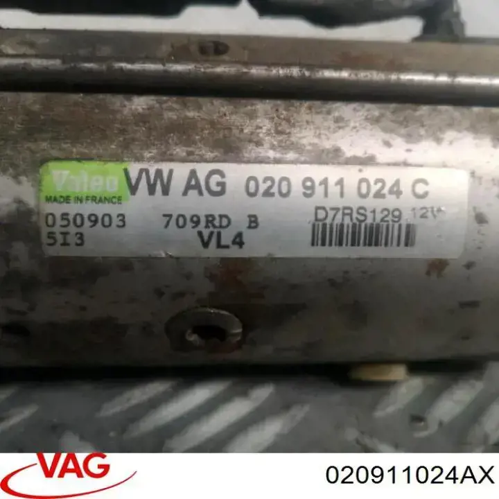 Купить 020911024AX VAG Стартер