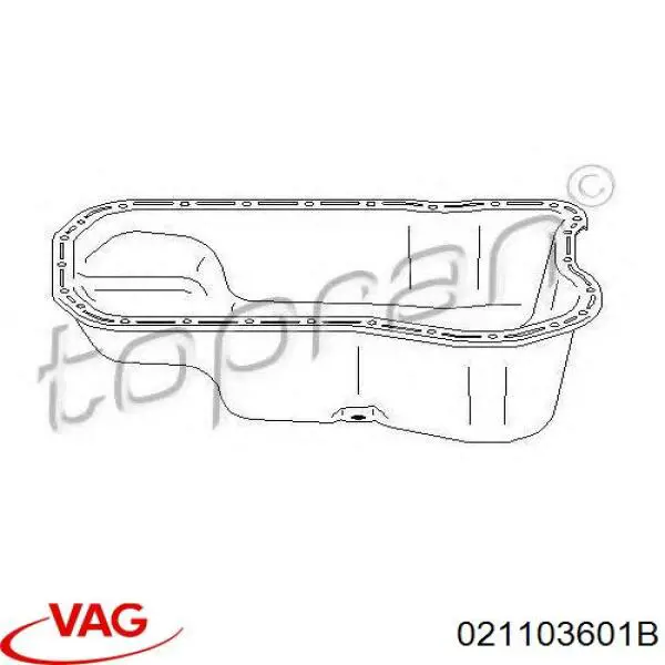 Купить 021103601B VAG Поддон картера двигателя