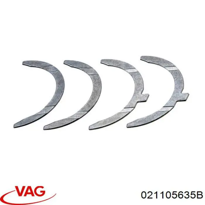 Упорное полукольцо коленчатого вала, компект VAG 021105635B цена, от 24.01 USD