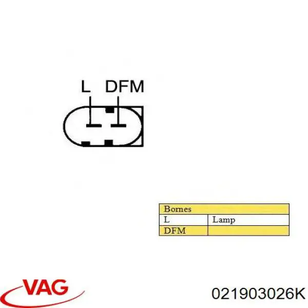 Купить 021903026K VAG Генератор