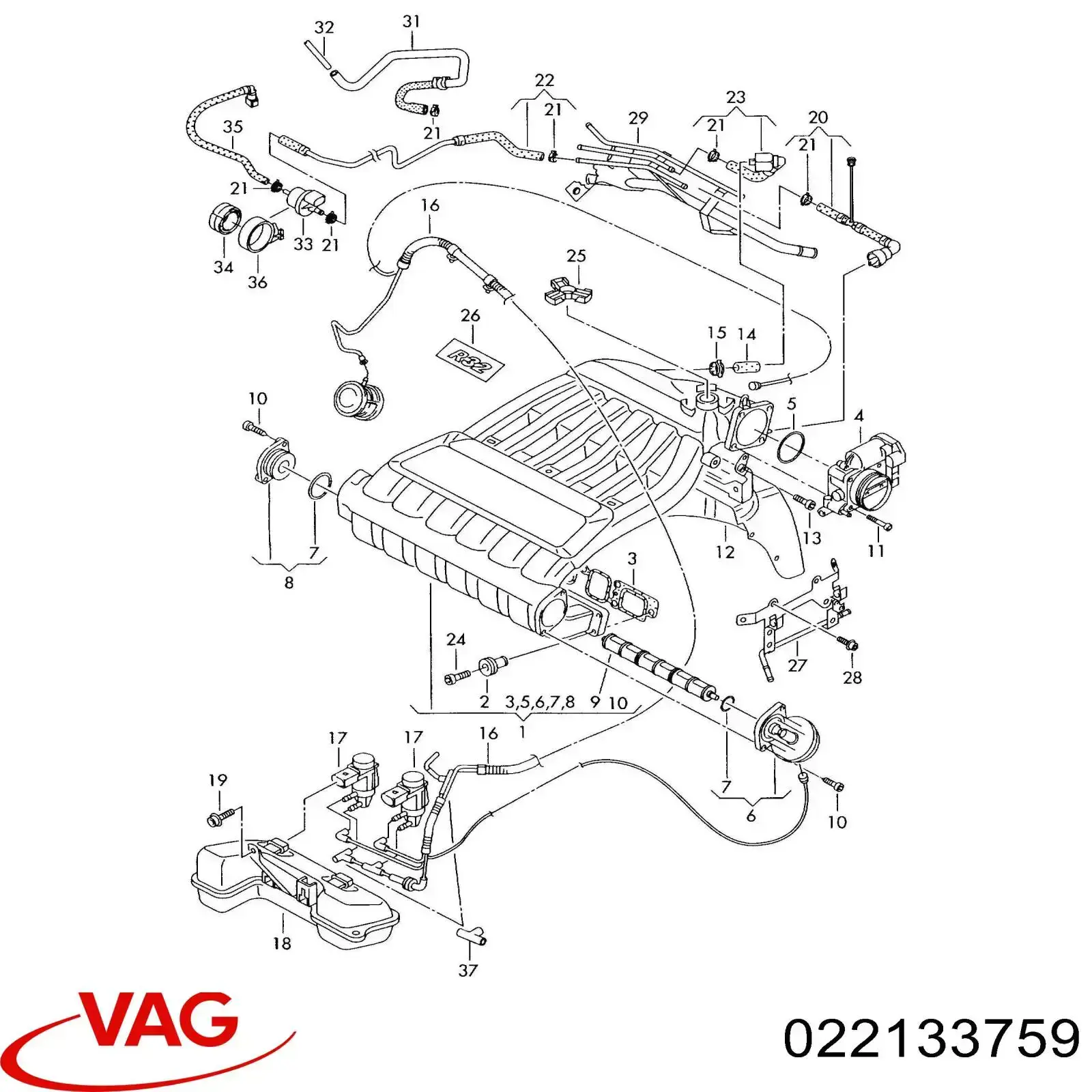  VAG 022133759 цена, от 295.35 USD
