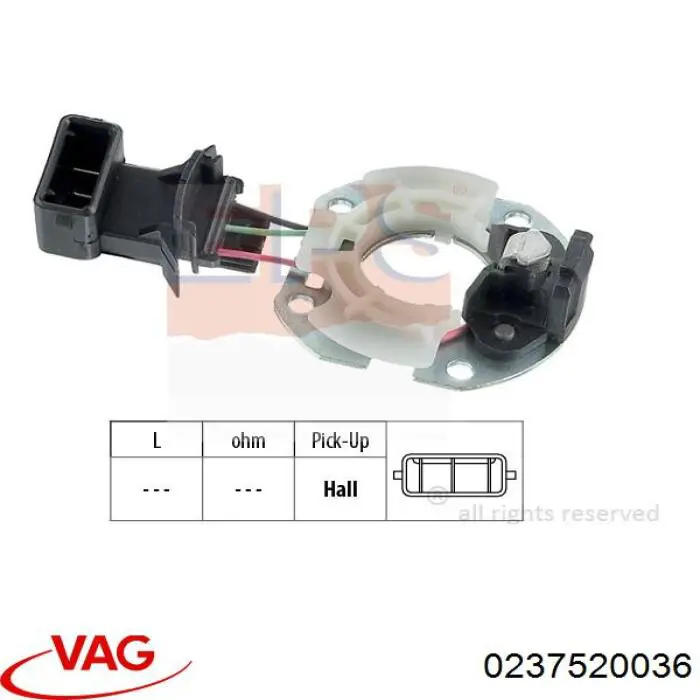 026905205S VAG Распределитель зажигания (трамблер)
