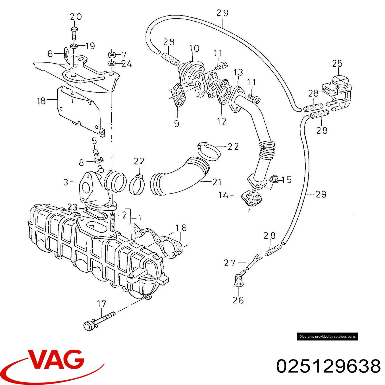  VAG 025129638 цена, от 70.09 USD