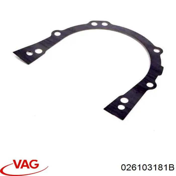 Прокладка задней крышки коленвала VAG 026103181B