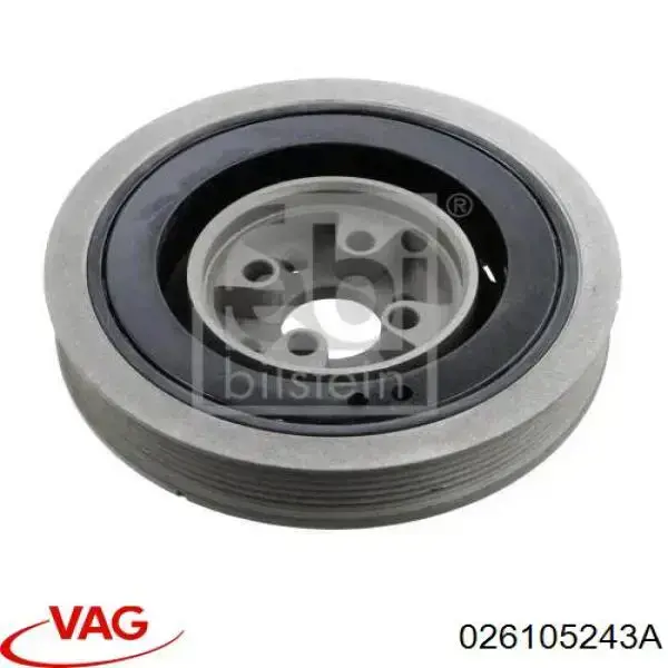 026105243A VAG Polea de cigüeñal original y equivalente