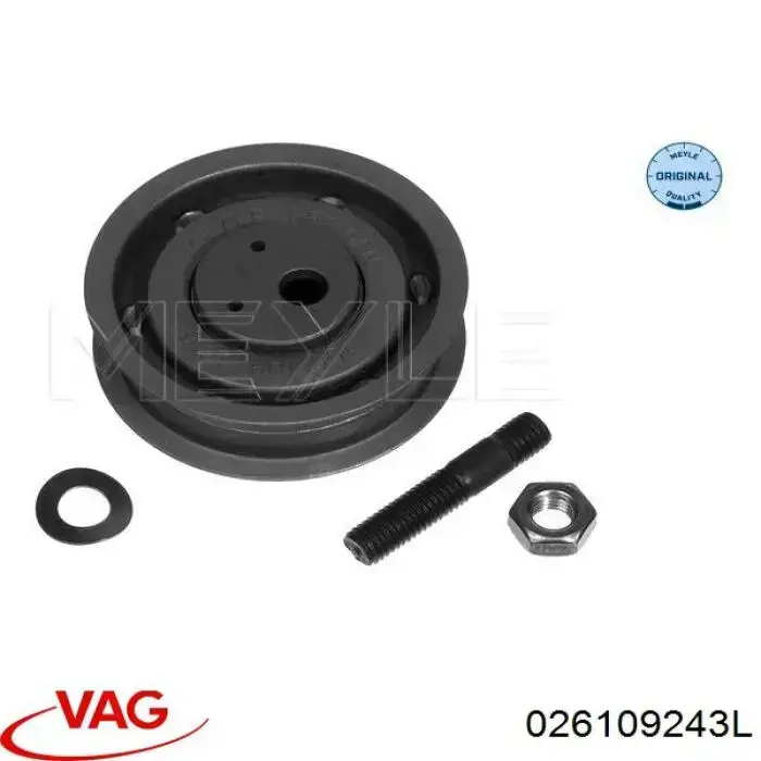 Rolo de reguladora de tensão da correia do mecanismo de distribuição de gás 026109243L VAG