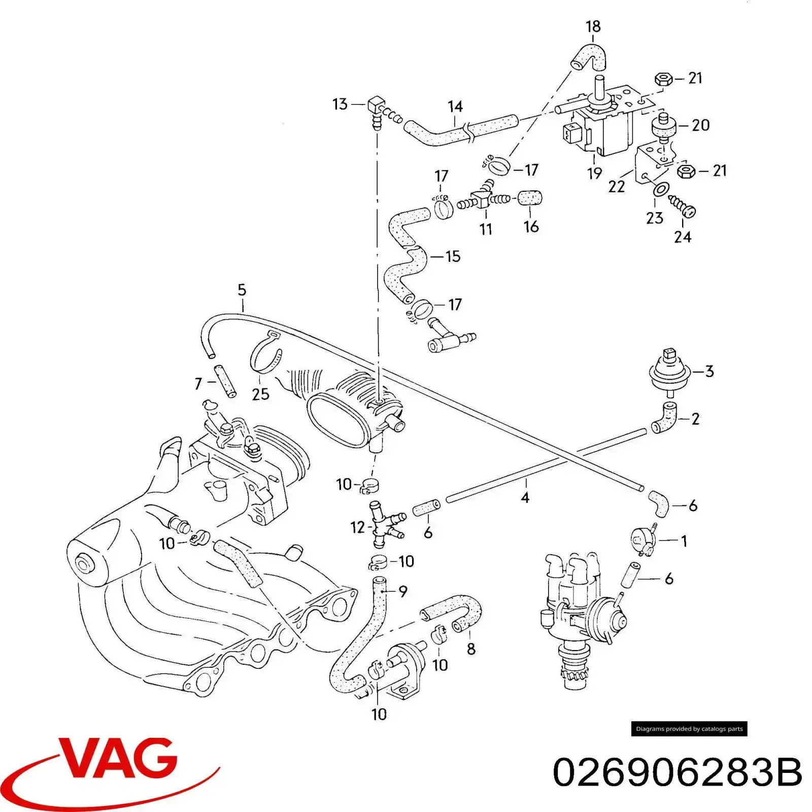 026906283B VAG Соленоид давления наддува