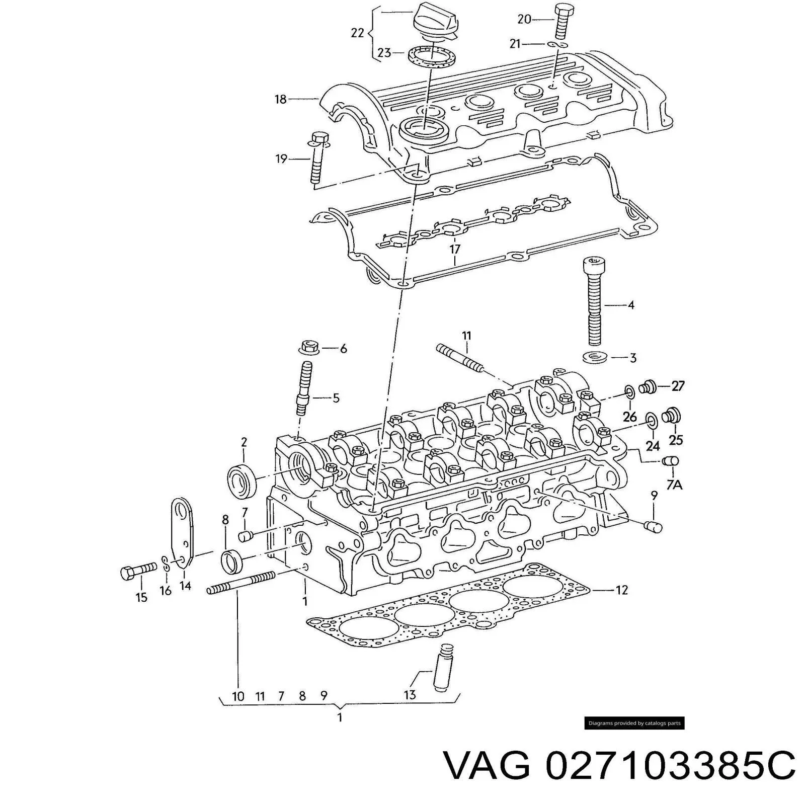 027103385C VAG болт гбц