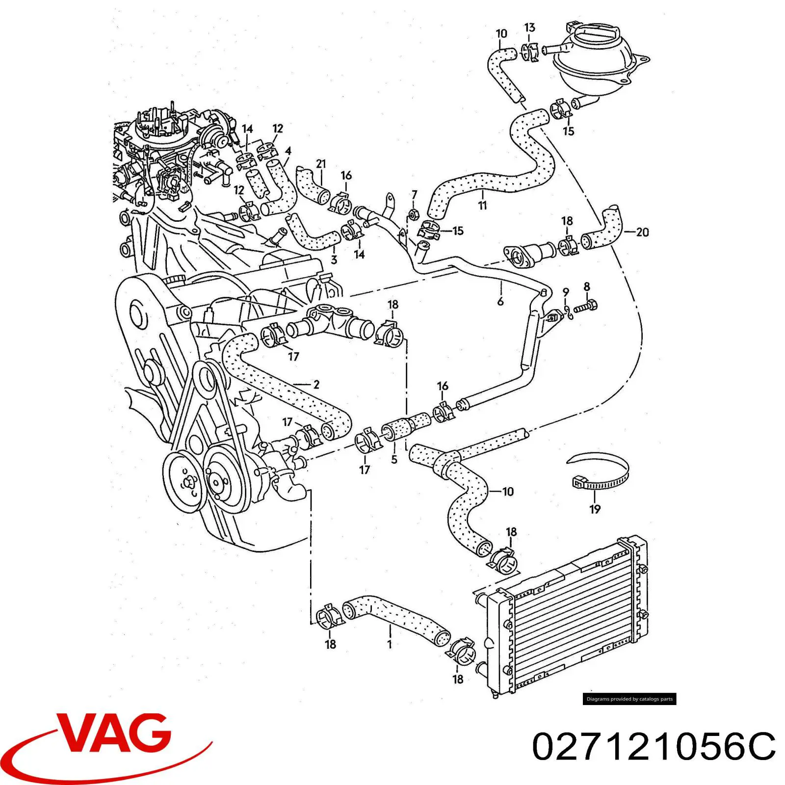  VAG 027121056C цена, от 22.60 USD