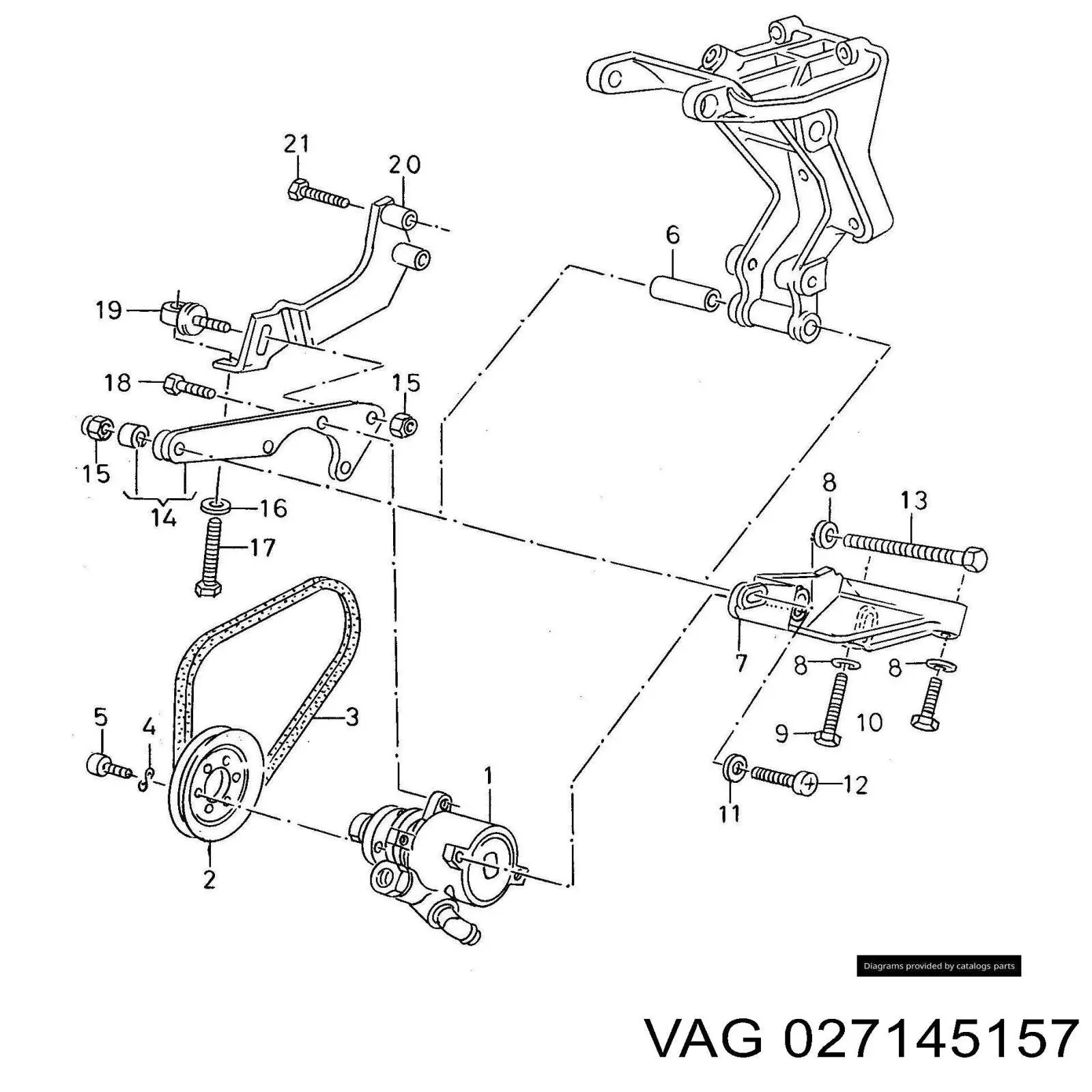 Насос гидроусилителя руля VAG 027145157
