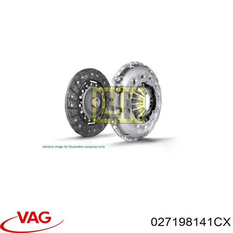 Комплект сцепления (3 части) VAG 027198141CX цена, от 100.80 USD