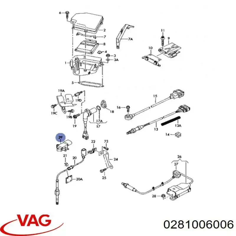 Датчик давления выхлопных газов VAG 0281006006 цена, от 12.67 USD