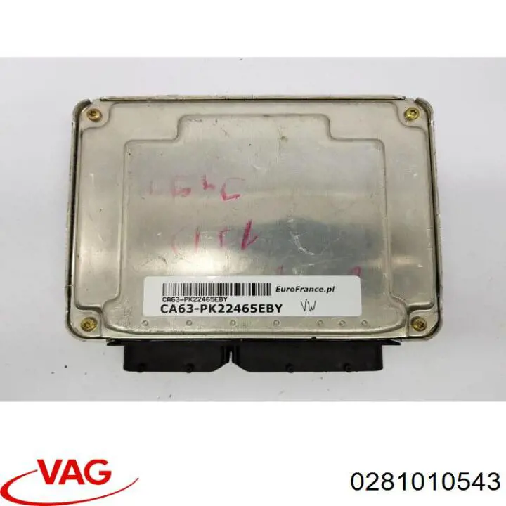 0281010543 VAG módulo de direção (centralina eletrônica de motor)