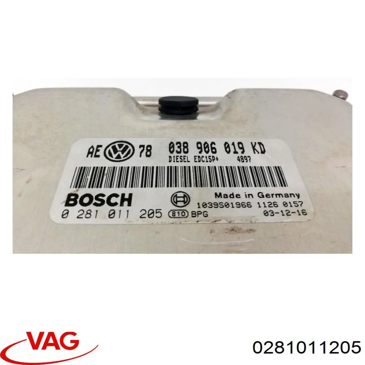 Блок управления двигателем 0281011205 VAG