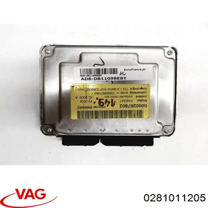 ЭБУ двигателем VAG 0281011205 цена, от 25.31 USD