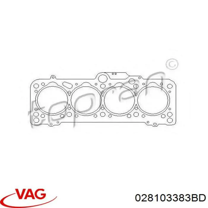 Прокладка ГБЦ 028103383BD VAG