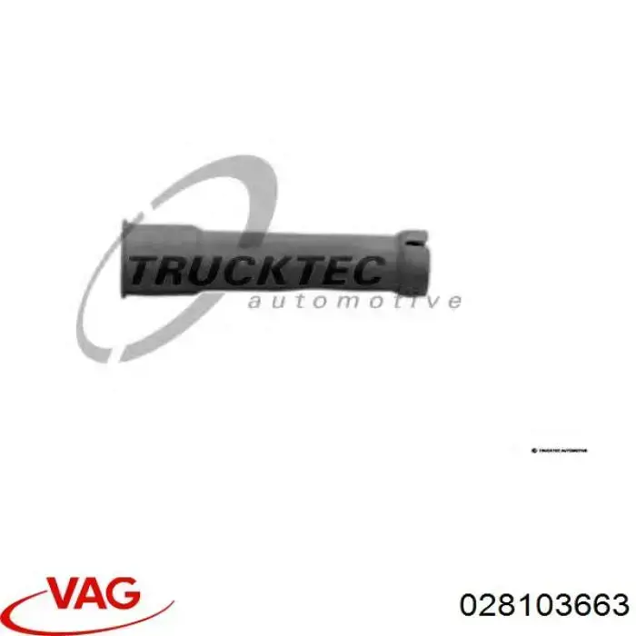 Направляющая щупа-индикатора уровня масла в двигателе VAG 028103663 цена, от 0.56 USD