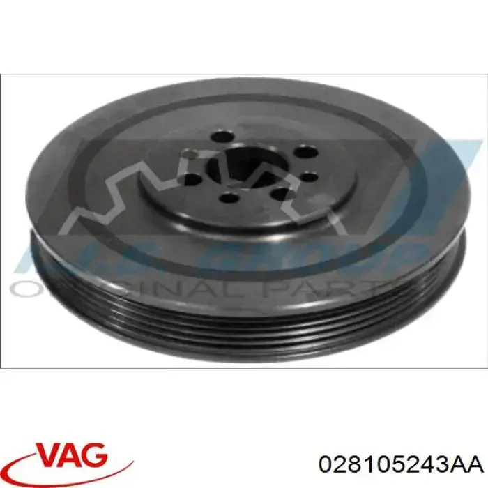 Шкив коленвала 028105243AA VAG