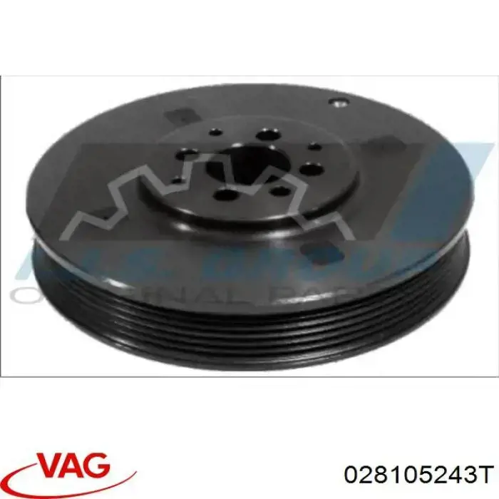 Шкив коленвала 028105243T VAG