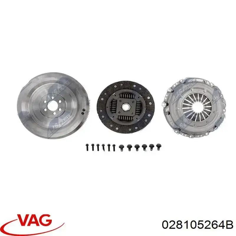 Комплект сцепления (3 части) VAG 028105264B цена, от 174.21 USD