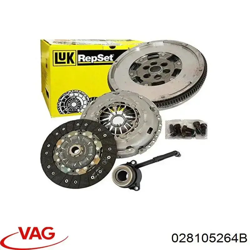 Купить 028105264B VAG Комплект сцепления (диск, корзина, подшипник)