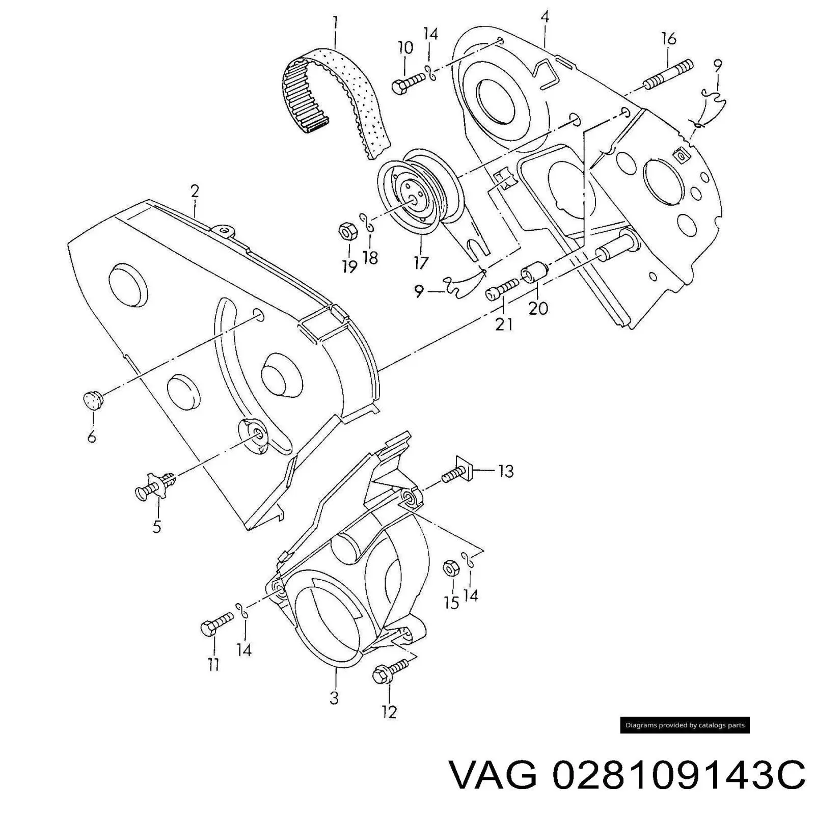  VAG 028109143C цена, от 34.21 USD