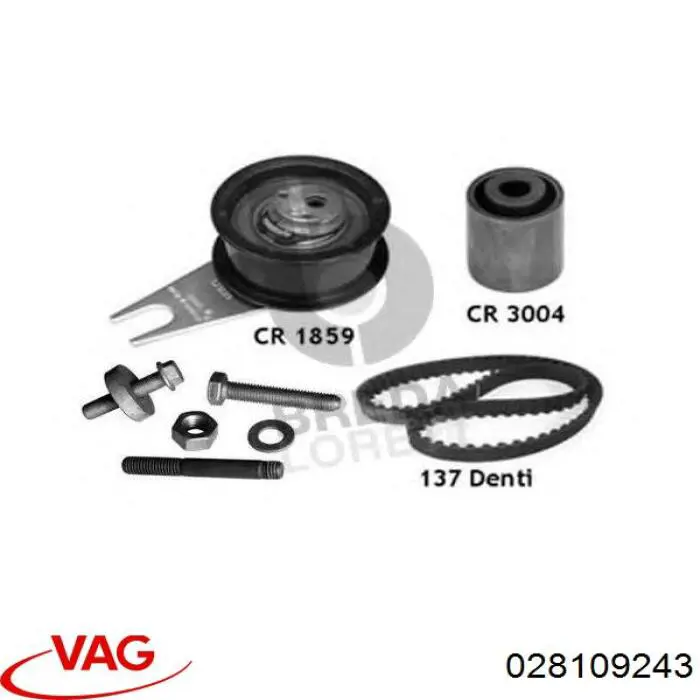 Ролик натяжителя VAG 028109243