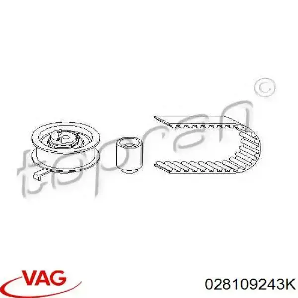 Купить 028109243K VAG Ролик натяжителя газораспределительного ремня