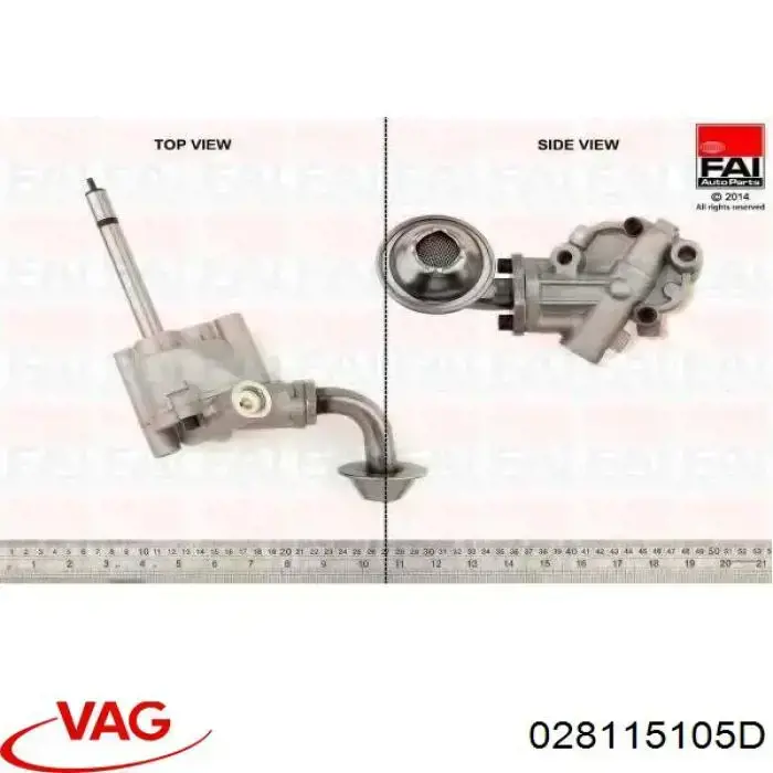 Помпа масляная VAG 028115105D цена, от 37.56 USD