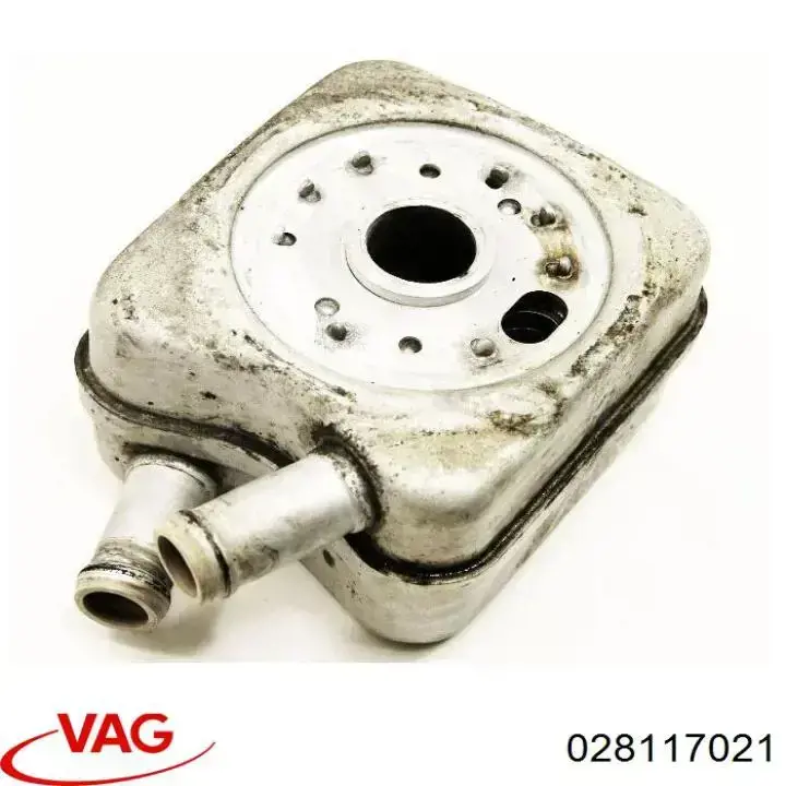 Купить 028117021 VAG Радиатор масляный (холодильник), под фильтром