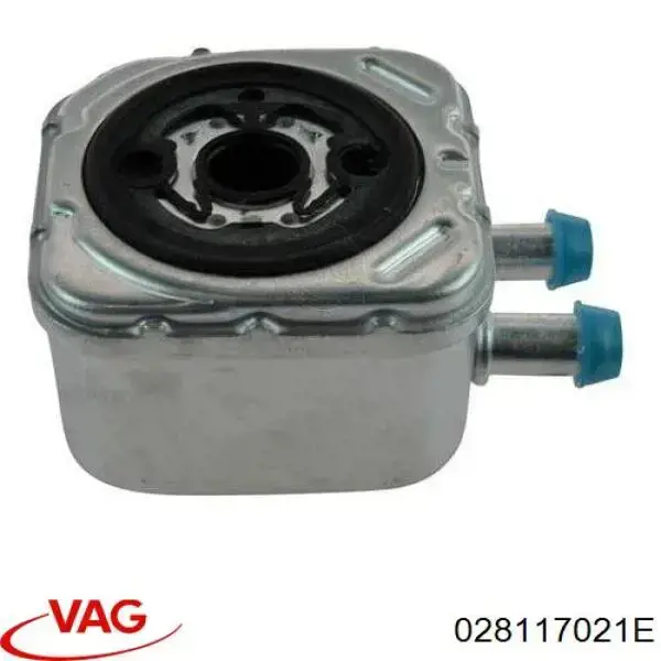 Купить 028117021E VAG Радиатор масляный (холодильник), под фильтром