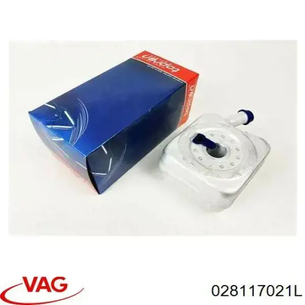 Купить 028117021L VAG Радиатор масляный (холодильник), под фильтром
