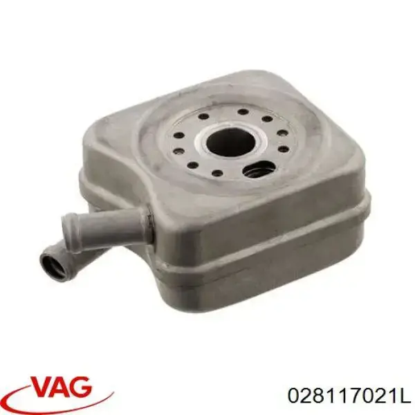 Купить 028117021L VAG Радиатор масляный (холодильник), под фильтром