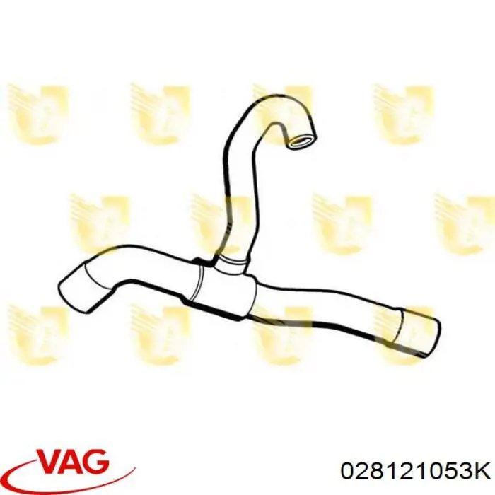 Купить 028121053K VAG Шланг (патрубок) водяного насоса нагнетательный