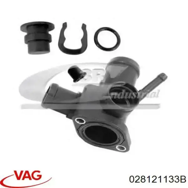 Фланец системы охлаждения VAG 028121133B цена, от 4.23 USD