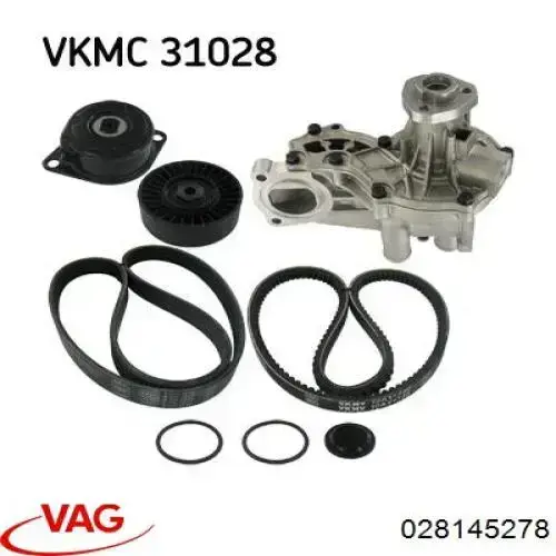 Купить 028145278 VAG Натяжной ролик