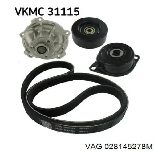 Натяжной ролик VAG 028145278M цена, от 19.79 USD