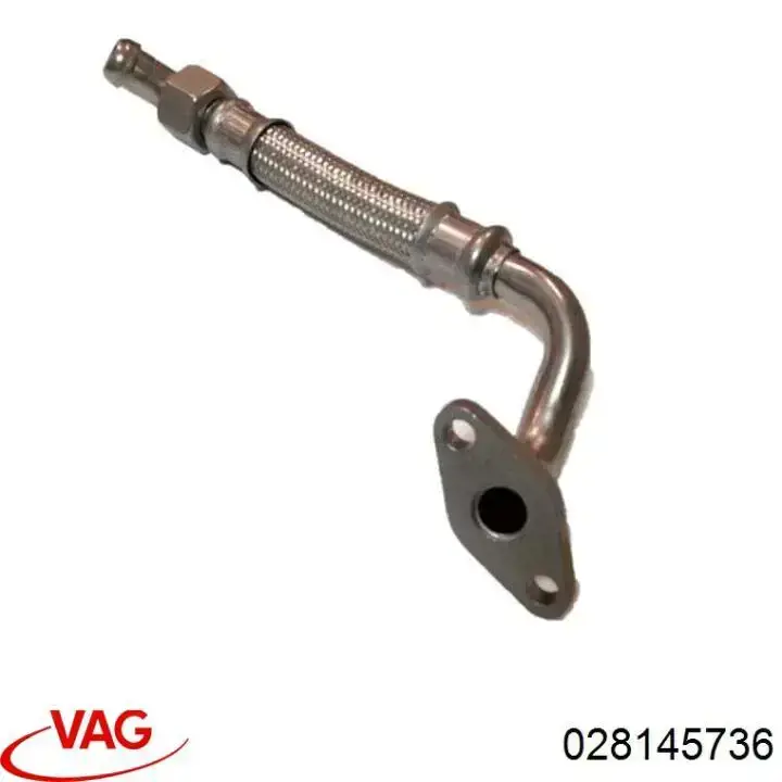 028145736 VAG tubo (mangueira de derivação de óleo de turbina)