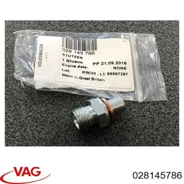 Болт трубки турбины подачи масла VAG 28145786 цена, от 6.22 USD