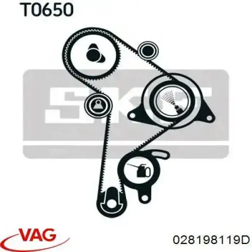 Комплект ГРМ 028198119D VAG
