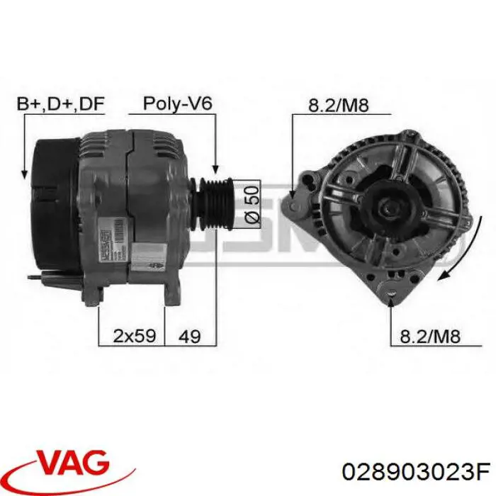 028903023F VAG генератор