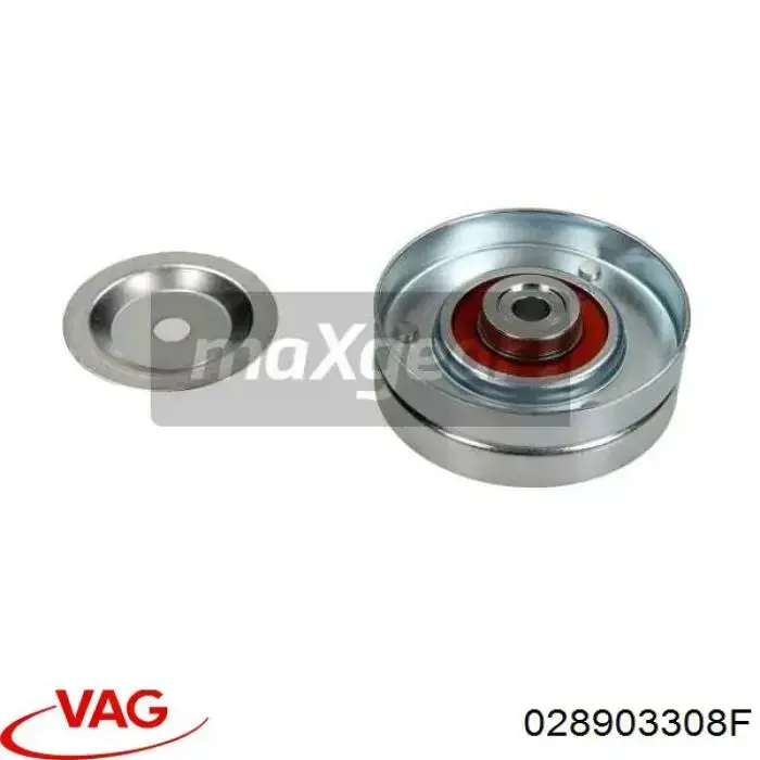 Кронштейн натяжителя приводного ремня 028903308F VAG