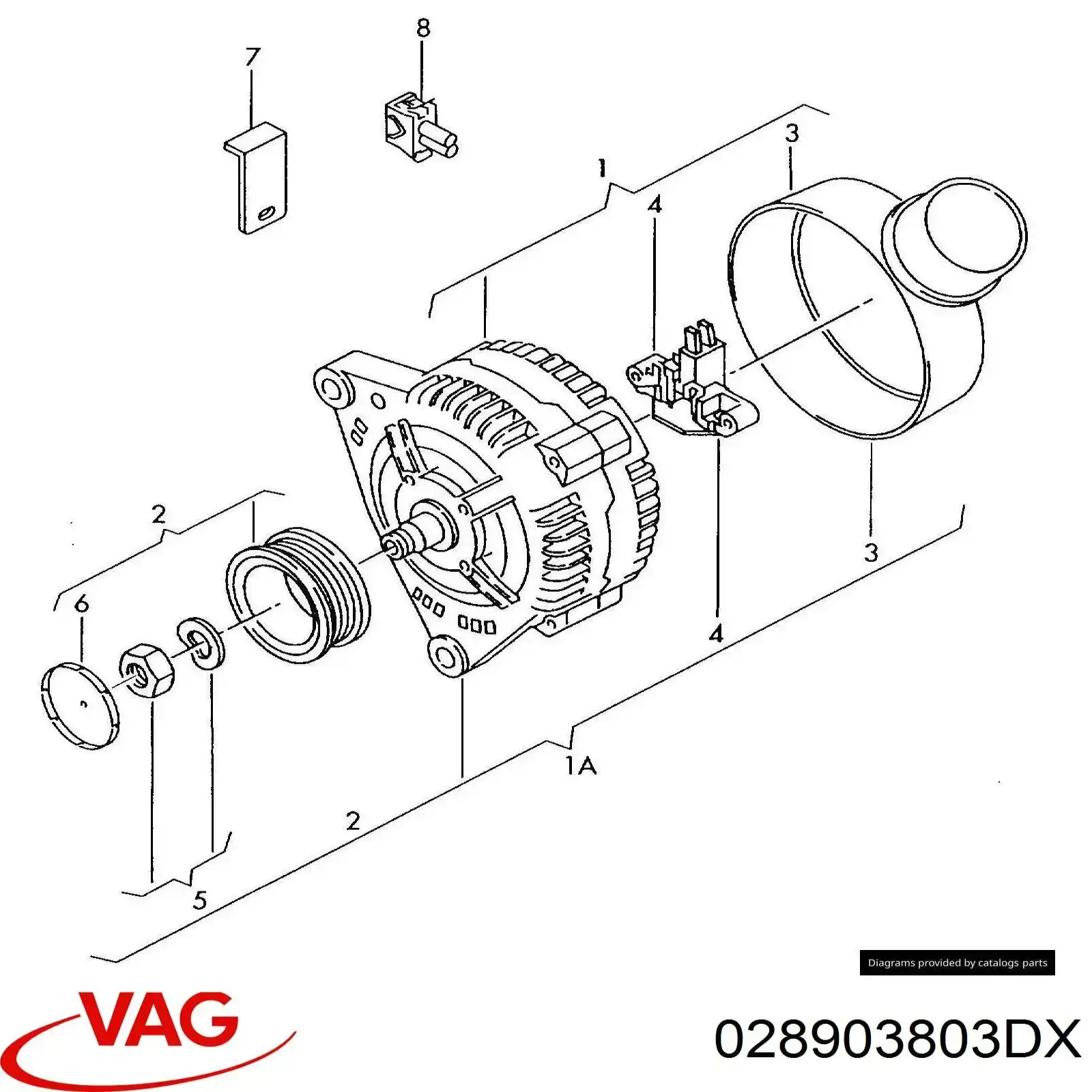 Реле генератора 028903803DX VAG