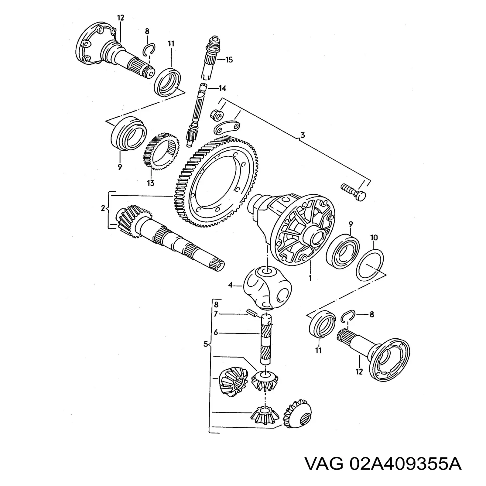 Промвал VAG 02A409355A цена, от 56.21 USD
